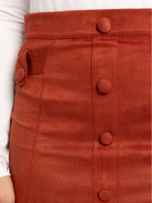 Jupe courte suédine femme