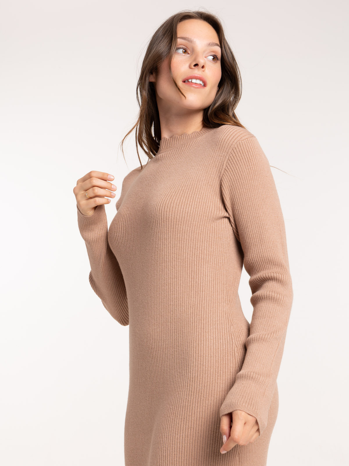 Robe laine longue femme clearance