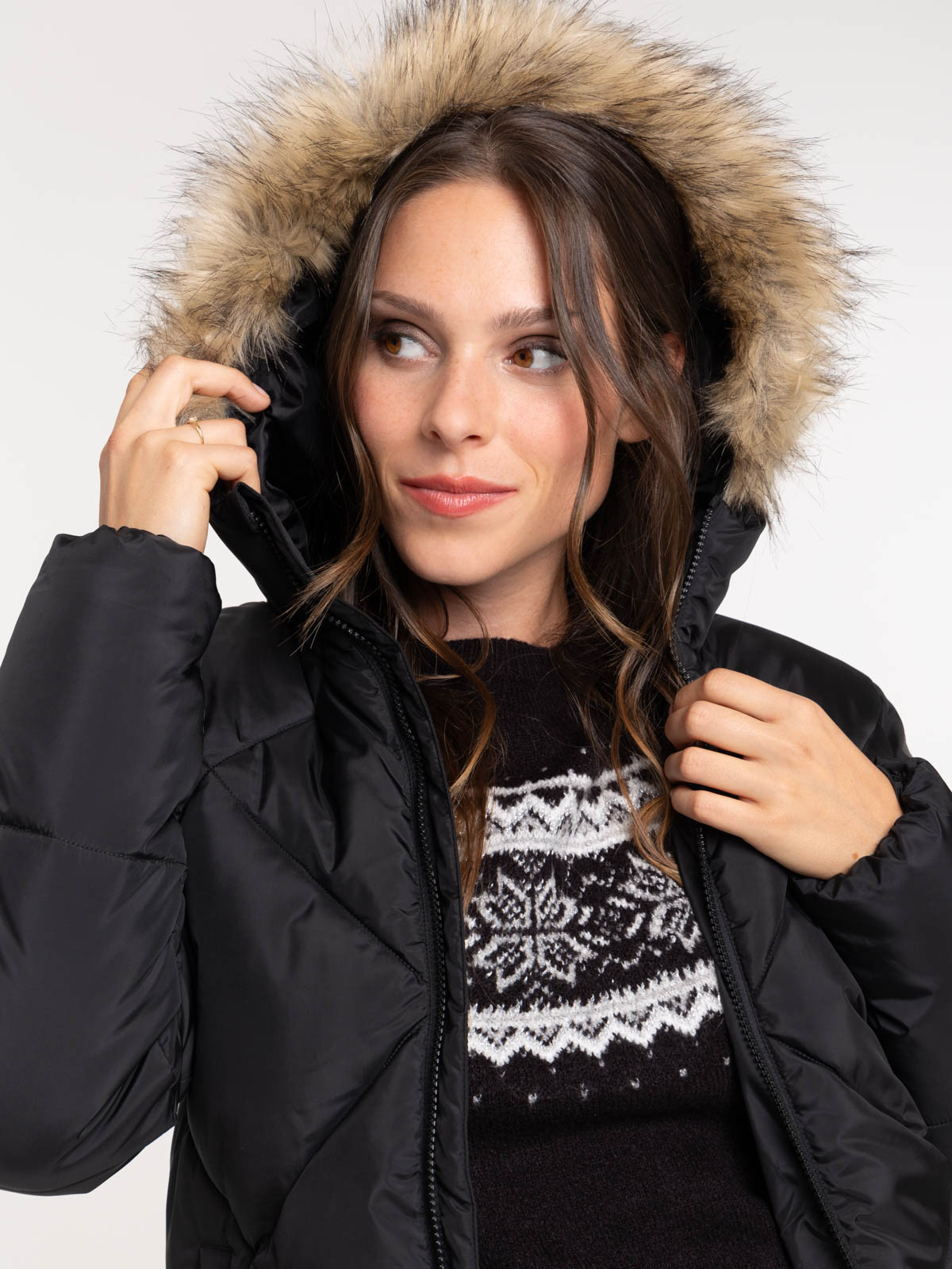 Doudoune courte noire femme Doudoune courte noire femme