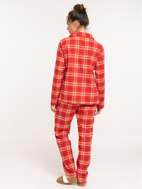 Pyjama de noël à carreaux femme Pyjama de noël à carreaux femme