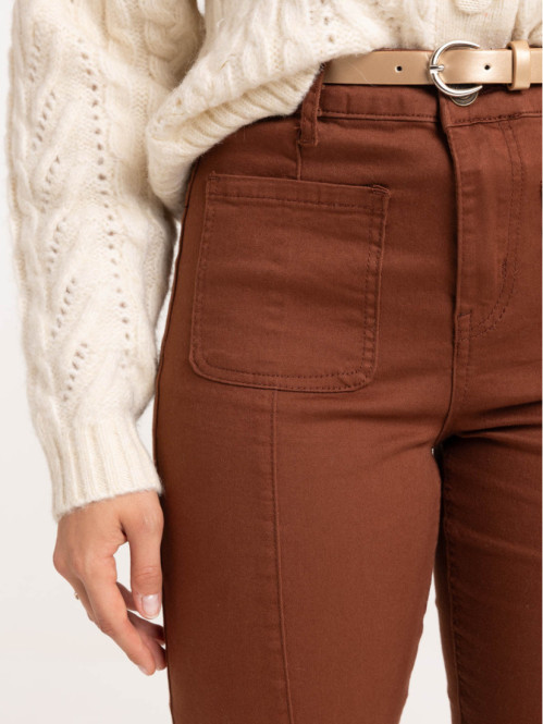 Pantalon flare avec...