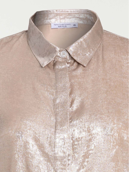 Chemise lamée grande taille...