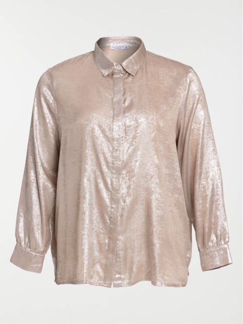 Chemise lamée grande taille femme