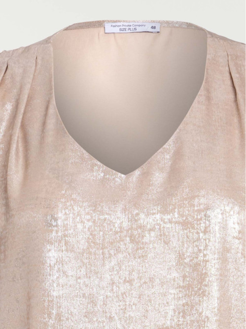 Blouse lamée grande taille...