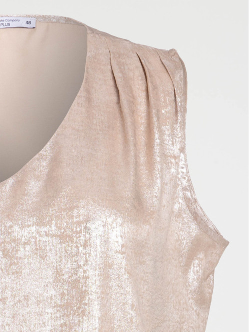 Blouse lamée grande taille...