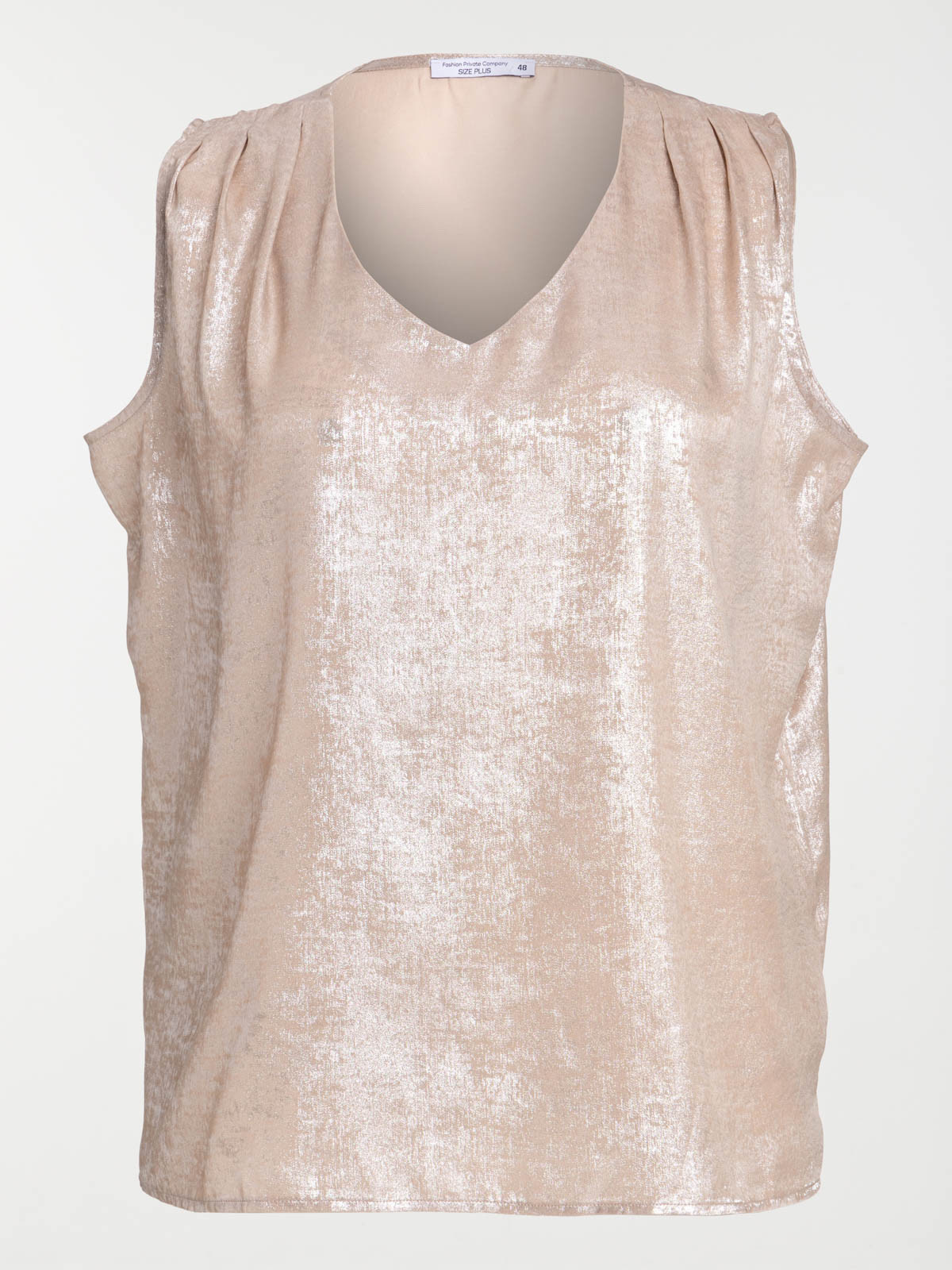 Blouse lamée grande taille femme