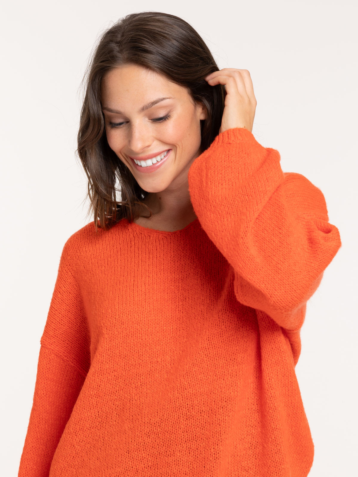 Pull col V rouge femme Pull col V rouge femme