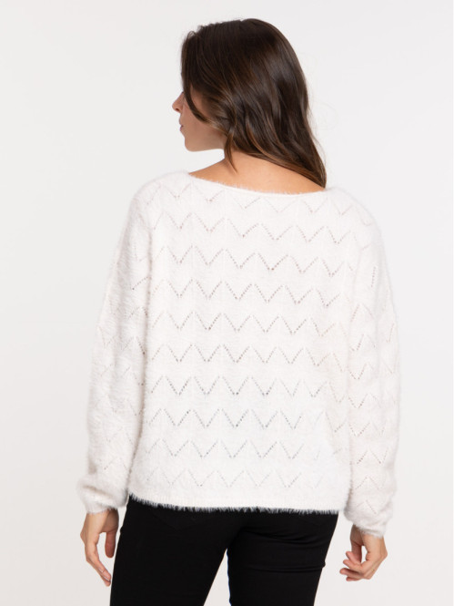 Pull maille ajourée femme Pull maille ajourée femme