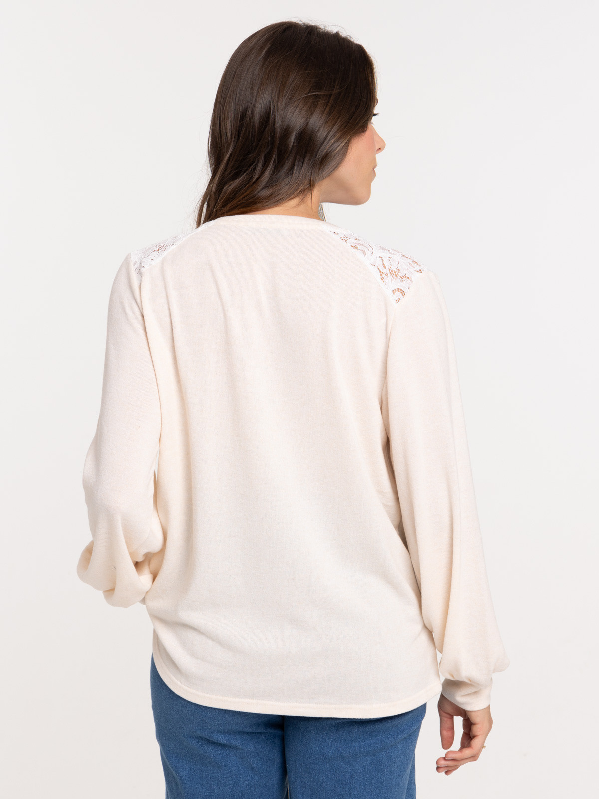 T-shirt écru chiné femme T-shirt écru chiné femme