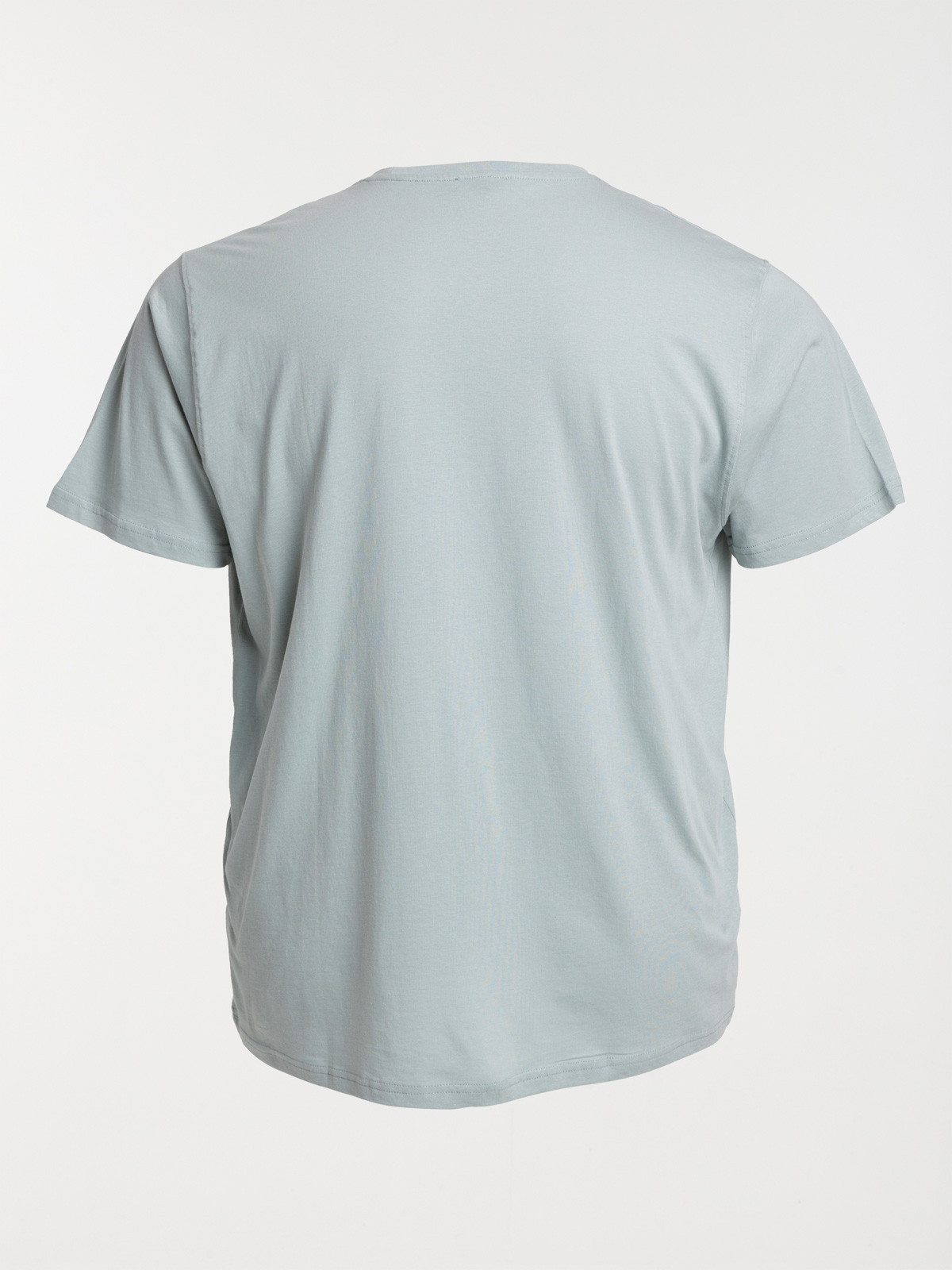 T-shirt homme grande taille bleu argenté