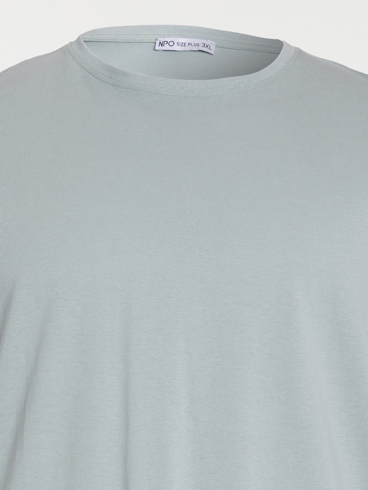 T-shirt homme grande taille bleu argenté