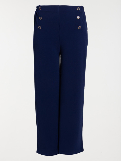 Pantalon officier grande taille femme