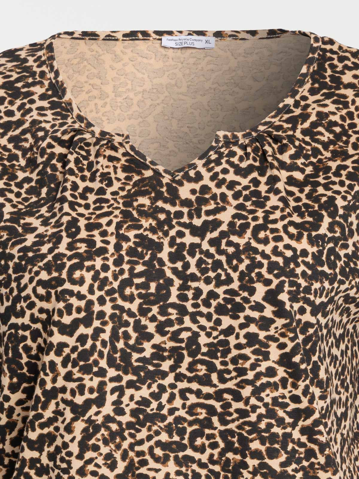 T-shirt léopard grande taille femme