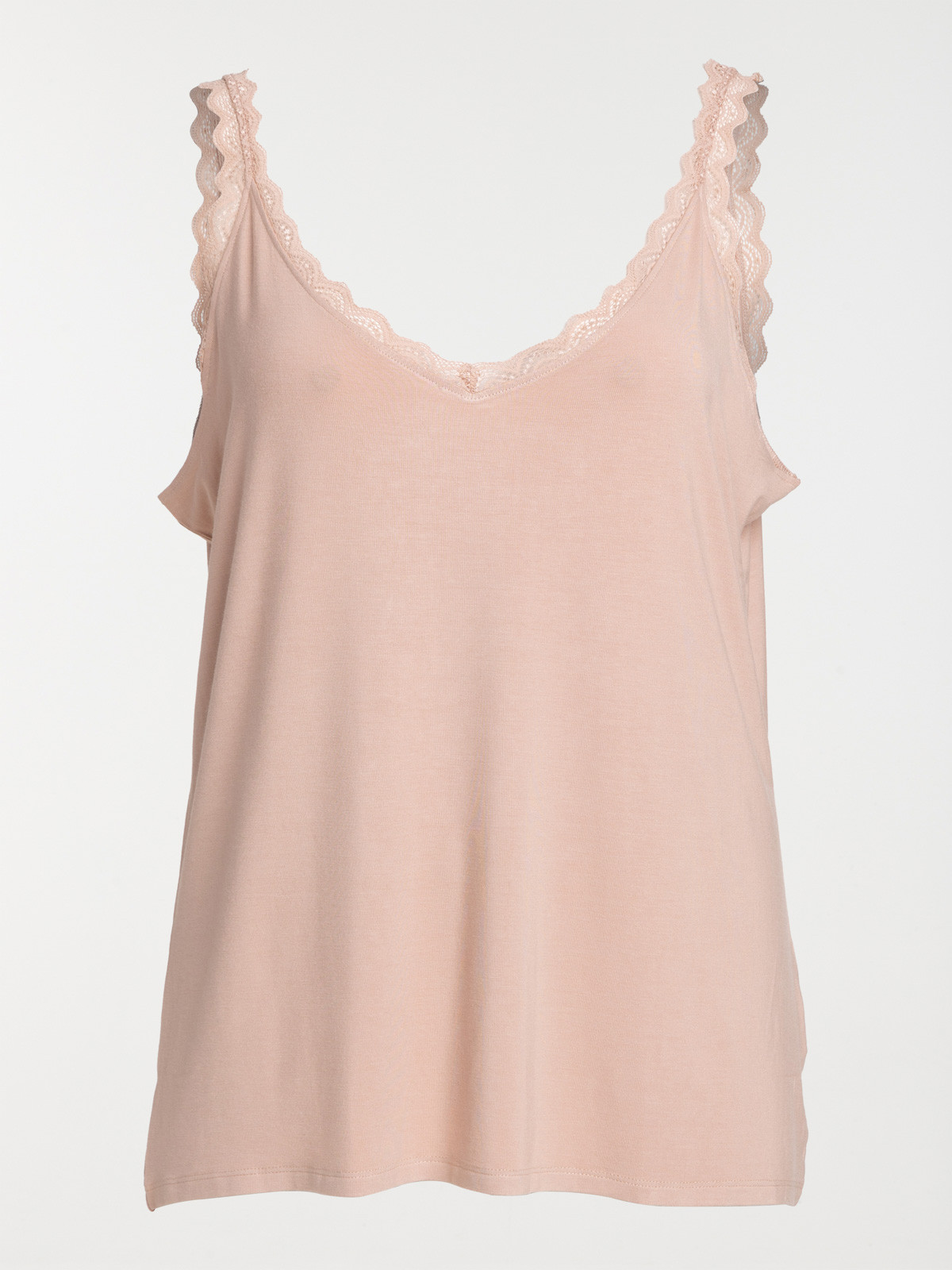 Débardeur rose fané grande taille femme
