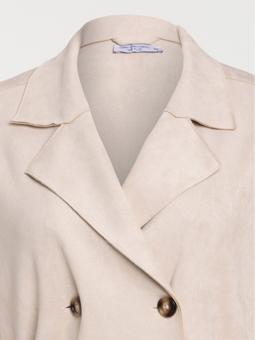 Trench suédine grande taille femme Trench suédine grande taille femme
