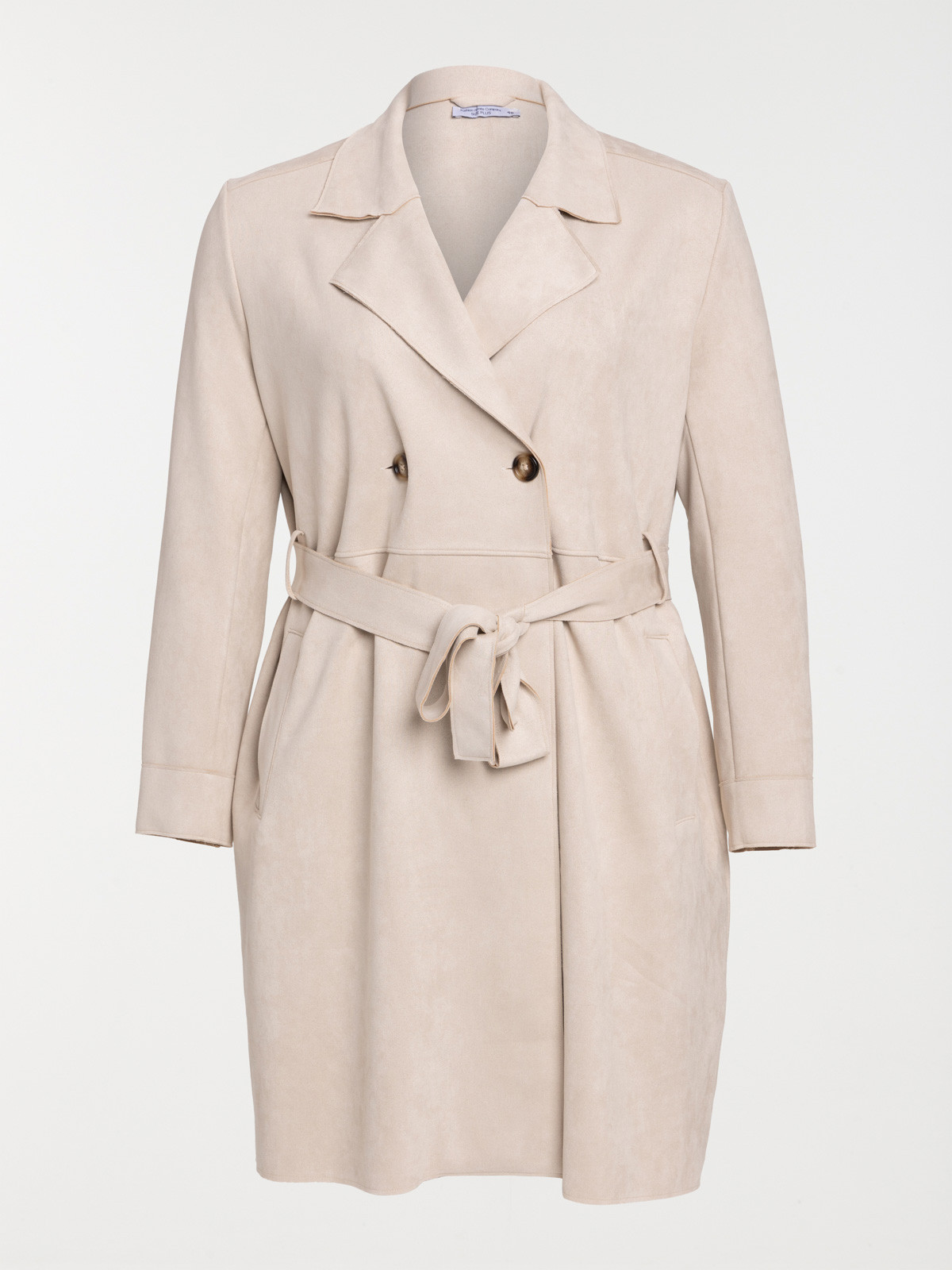 Trench suédine grande taille femme