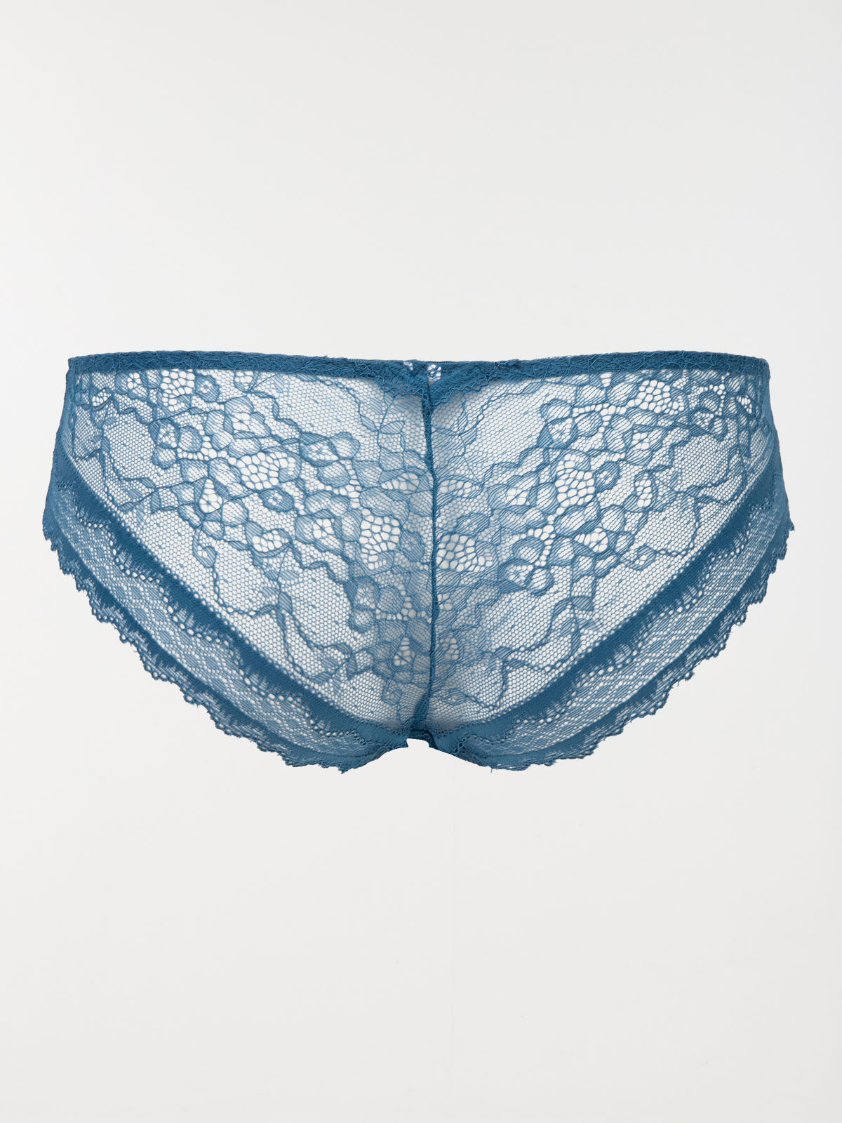 Shorty bleu à dentelle femme Shorty bleu à dentelle femme