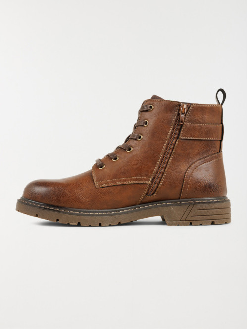 Boots lacets tan homme (41-46)