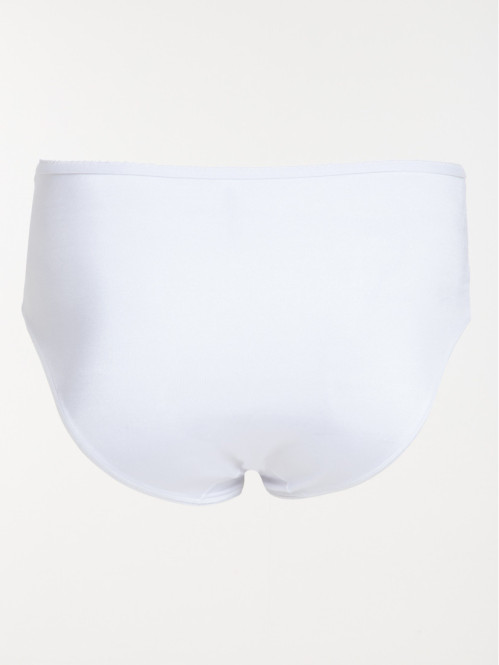 Culotte ventre plat uni blanc Culotte ventre plat uni blanc