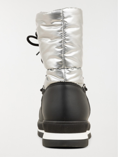 Boots argentées lacets femme (36-41) Boots argentées lacets femme (36-41)