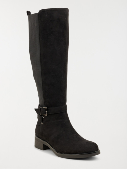 Bottes plates femme noires...