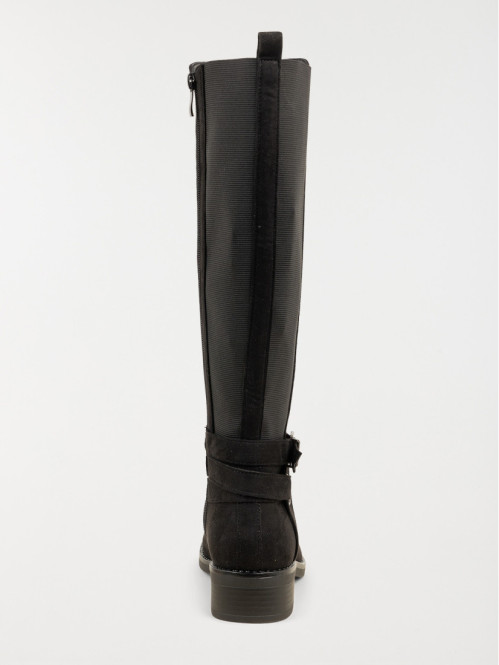 Bottes plates femme noires...