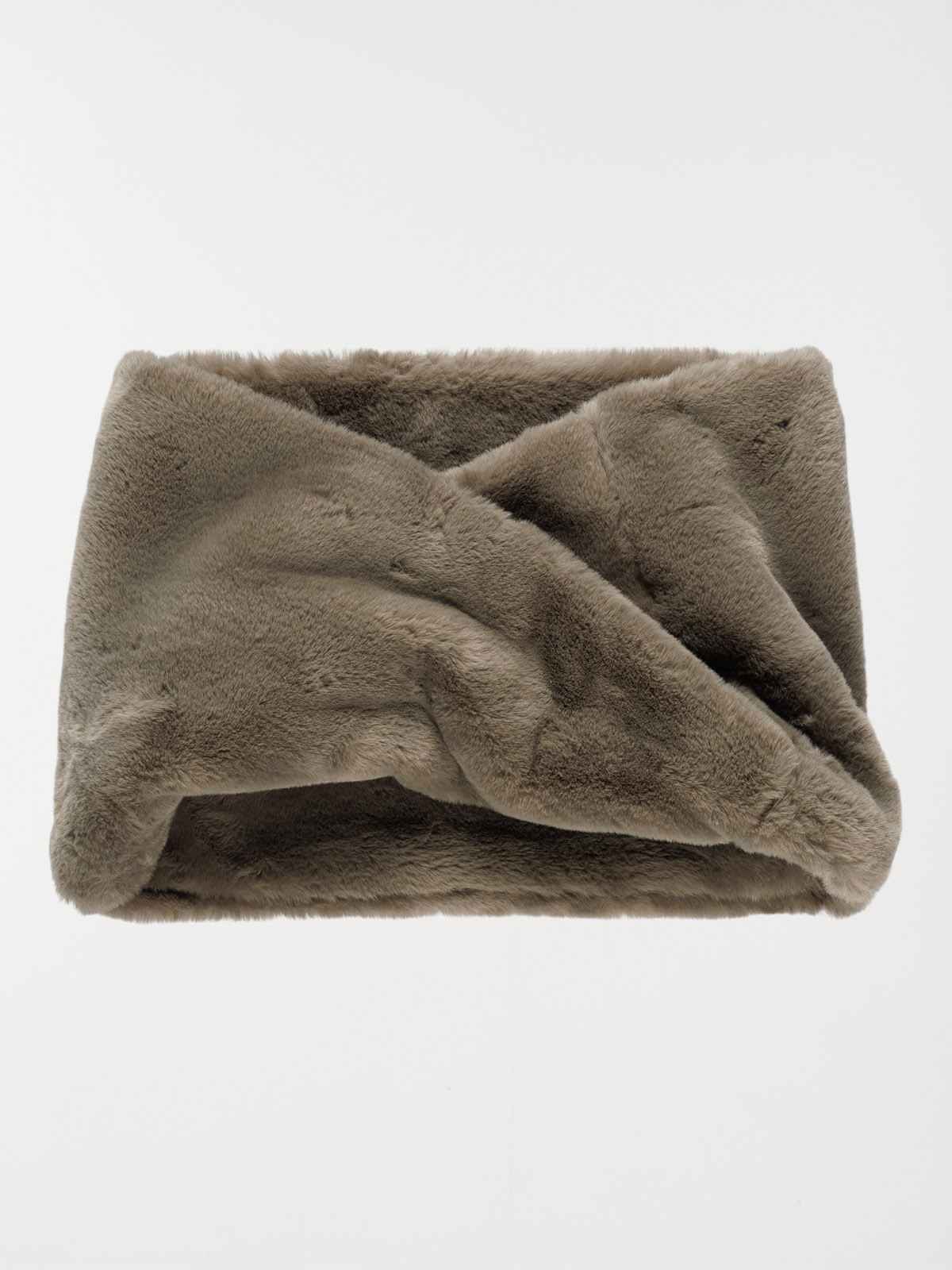 Snood tout doux kaki femme