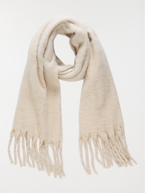 Écharpe coloris lin femme