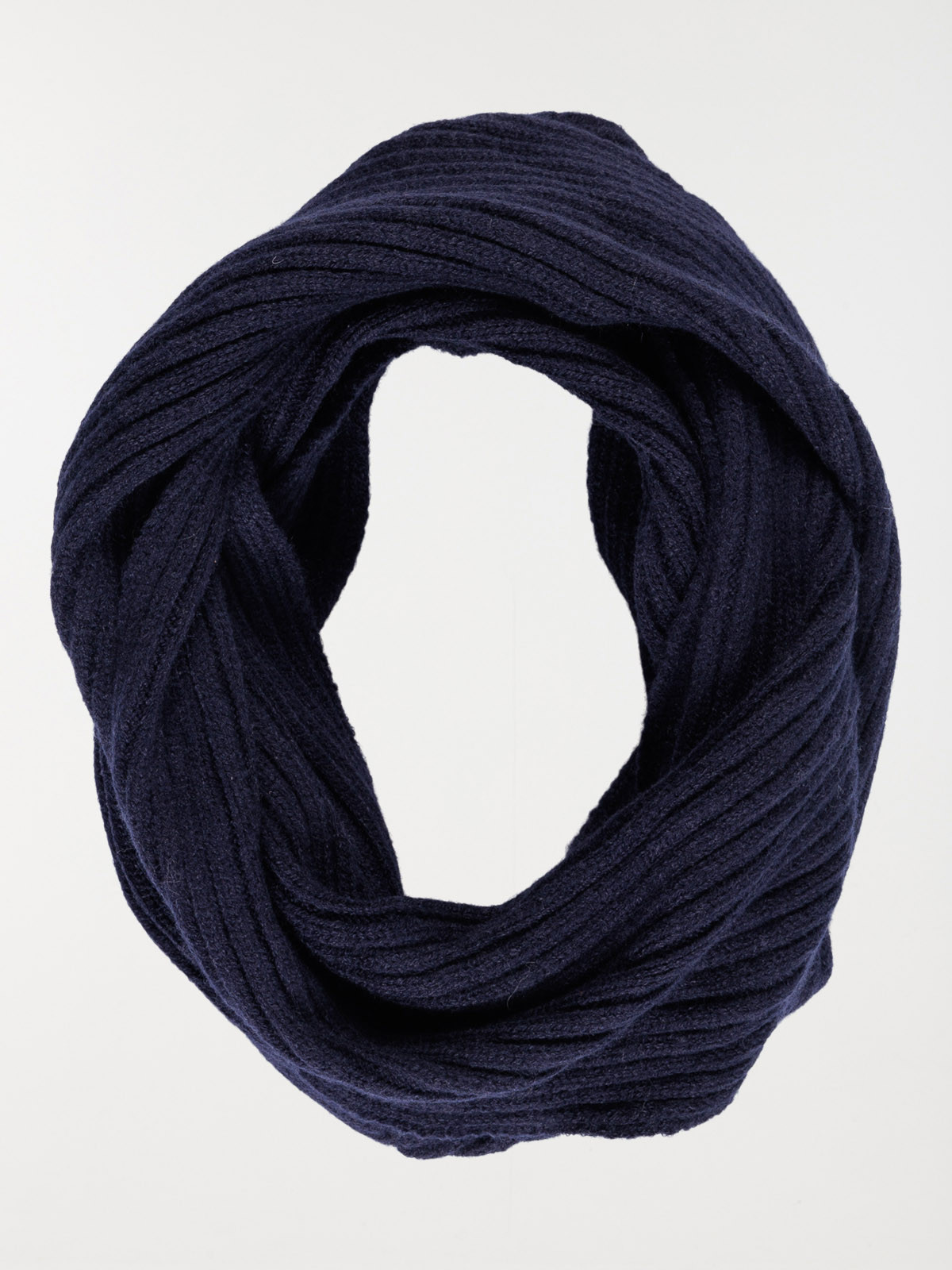 Snood tricot marine navy homme