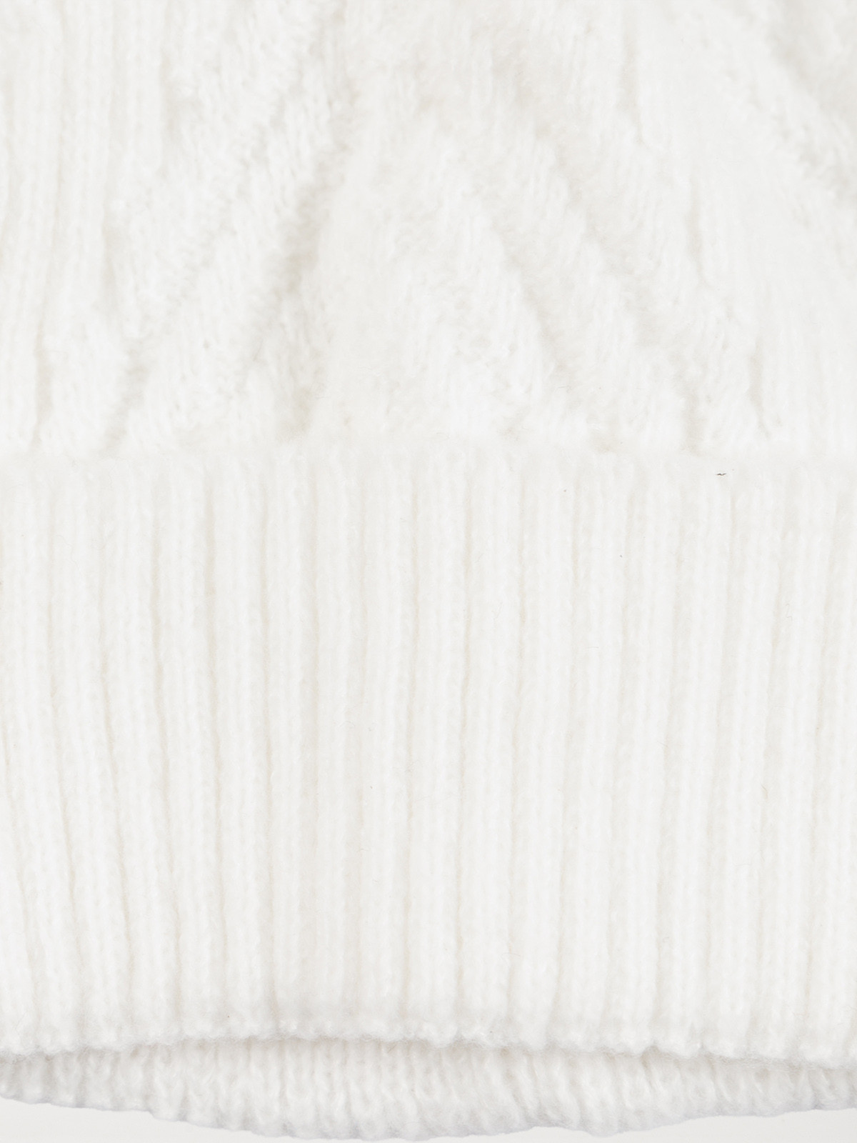 Bonnet pompon torsadé écru femme Bonnet pompon torsadé écru femme