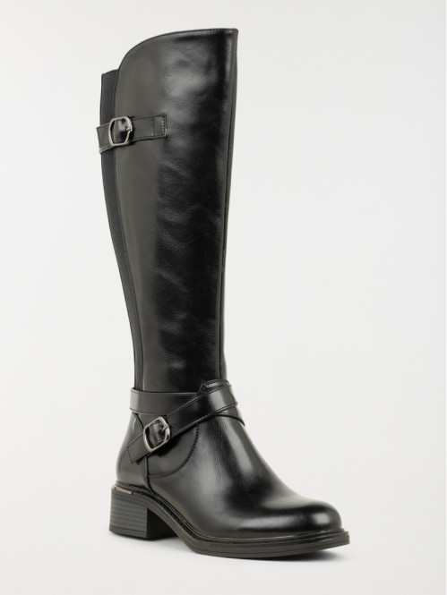Bottes plates noires femme...