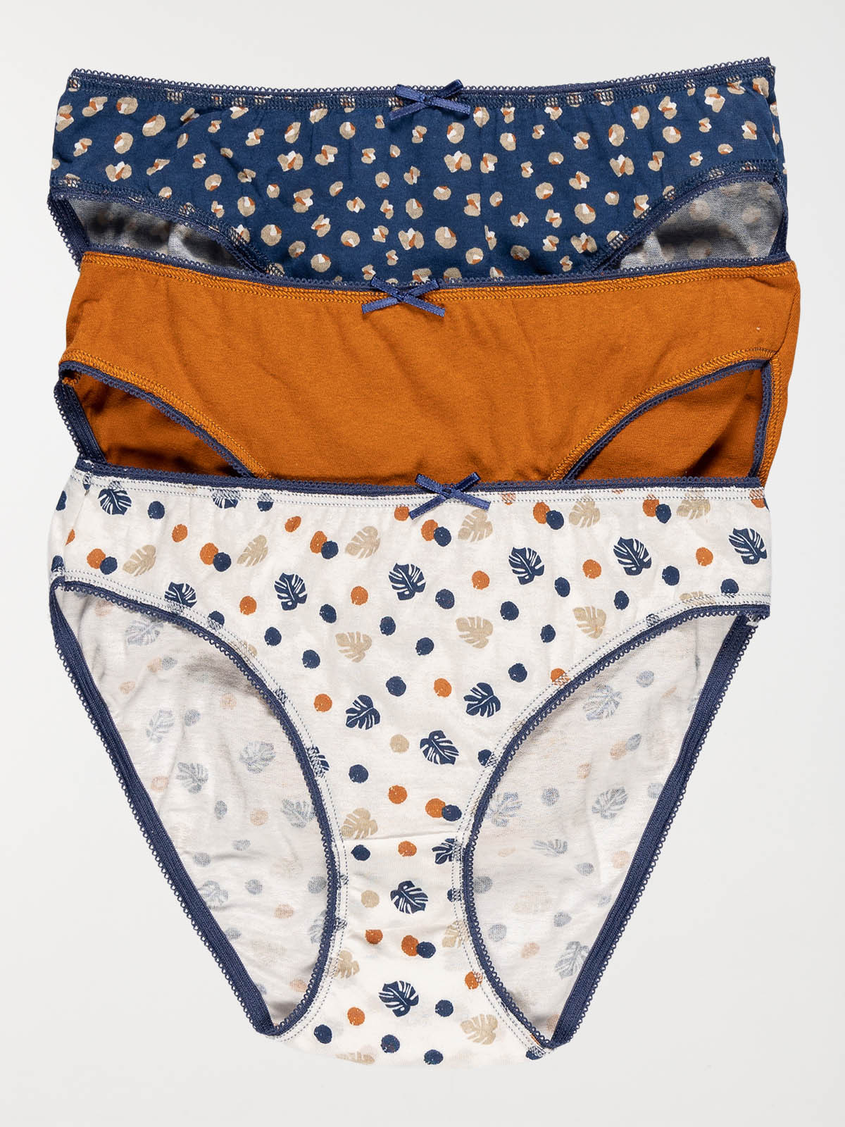 Lot de 3 slips imprimés femme 