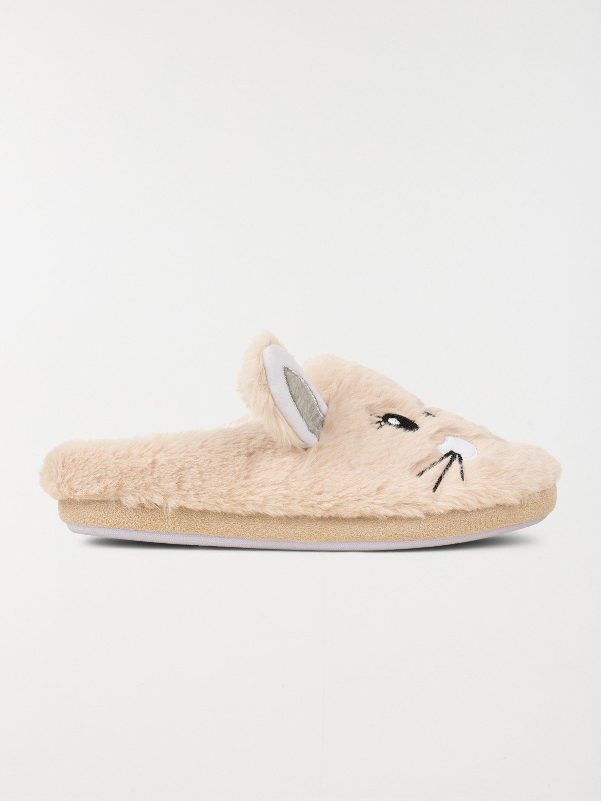 Chausson femme beige animal (37-42)