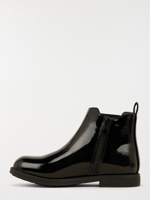 Bottines vernies noires...