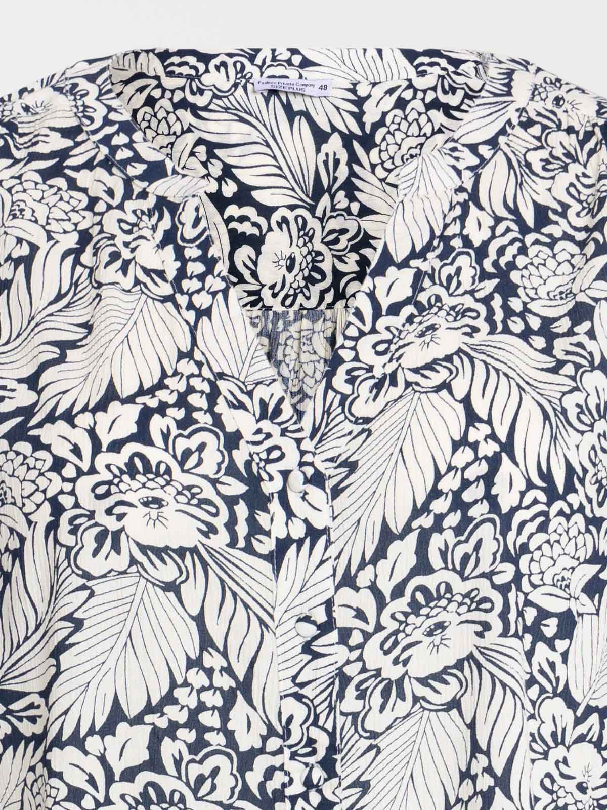 Chemise imprimée grande taille femme