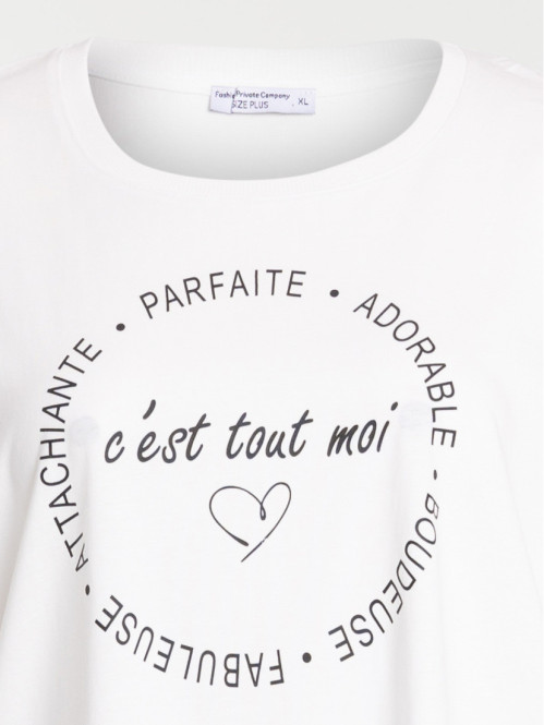 Pyjama message grande taille femme Pyjama message grande taille femme