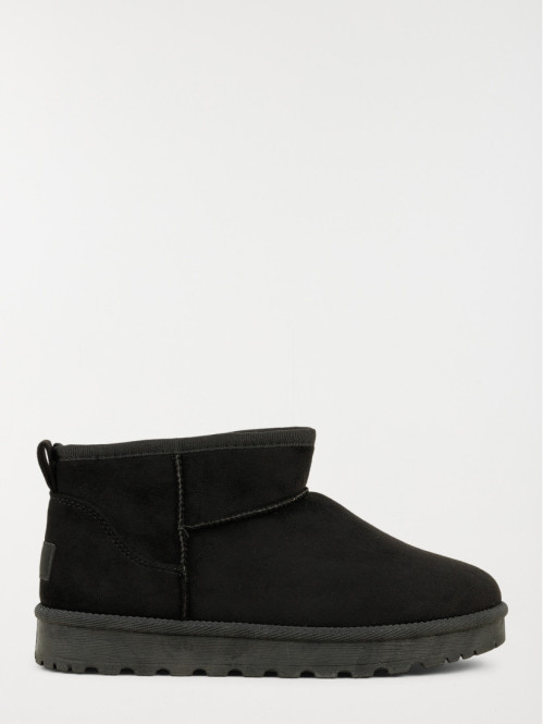 Bottines plates noires...