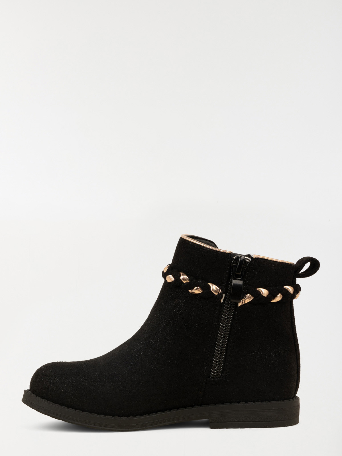 Bottines noires suédines fille (24-30)