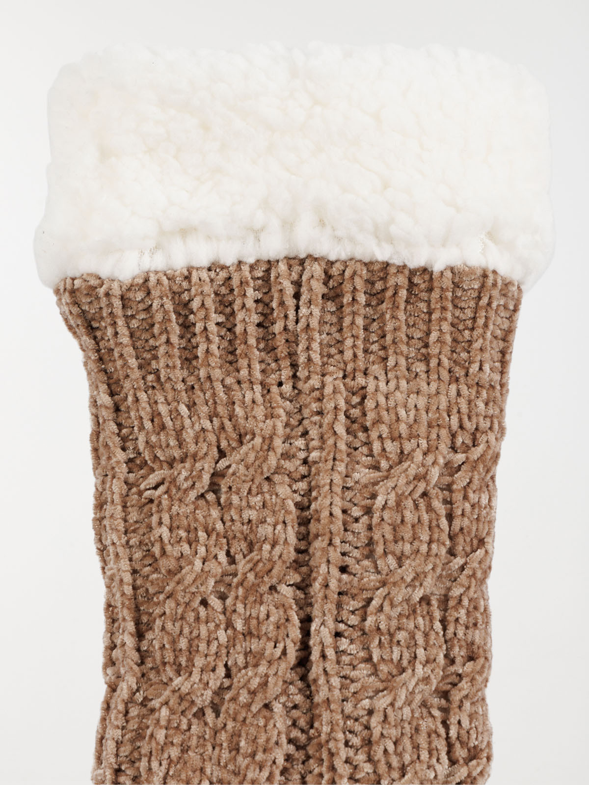 Chaussettes hautes revers doux femme