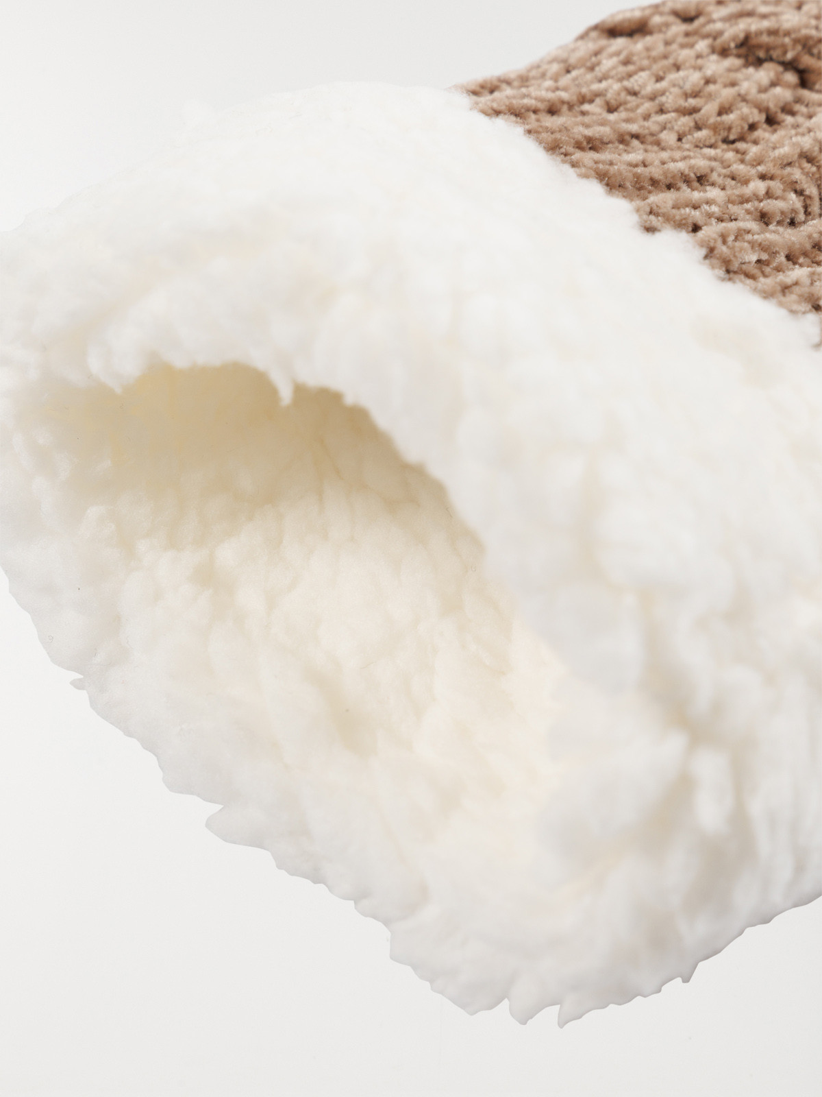 Chaussettes hautes revers doux femme