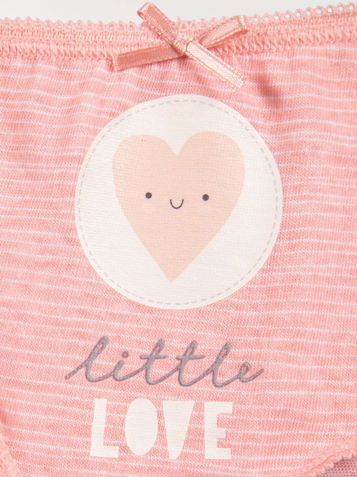 Lot de 5 slips coeur fille