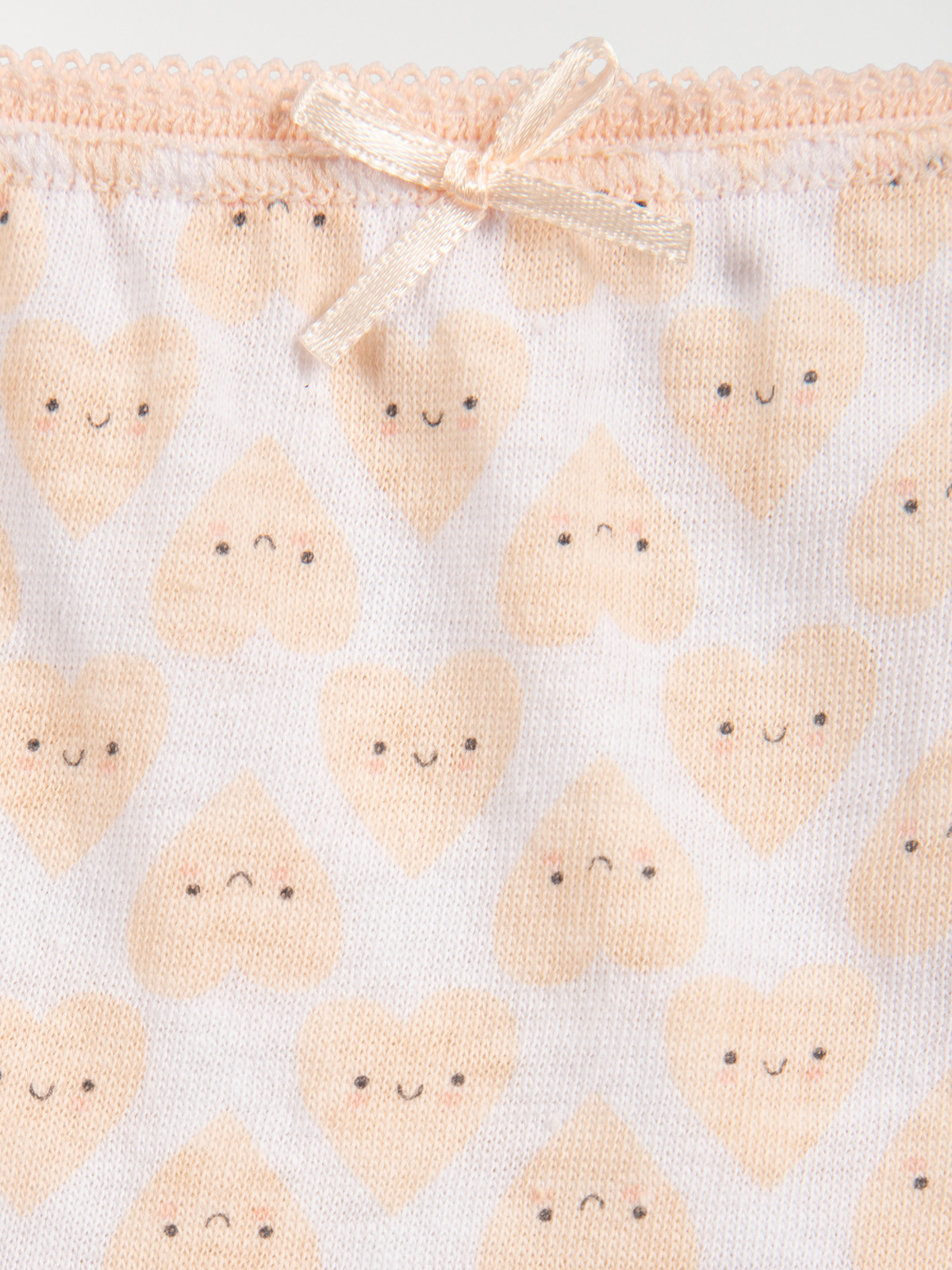 Lot de 5 slips coeur fille