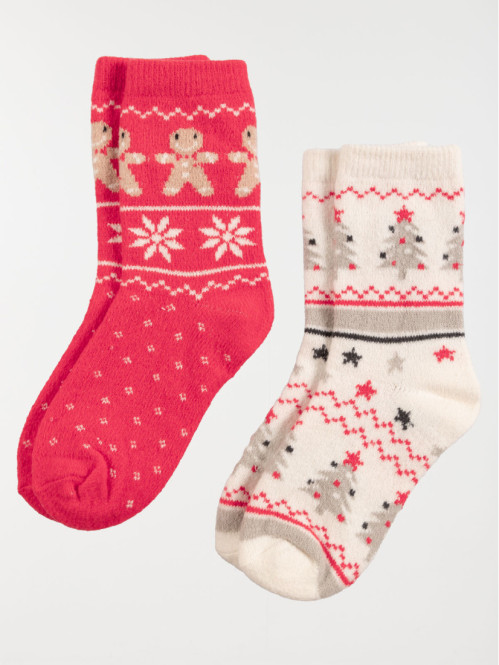 Lot de 2 paires chaussettes...