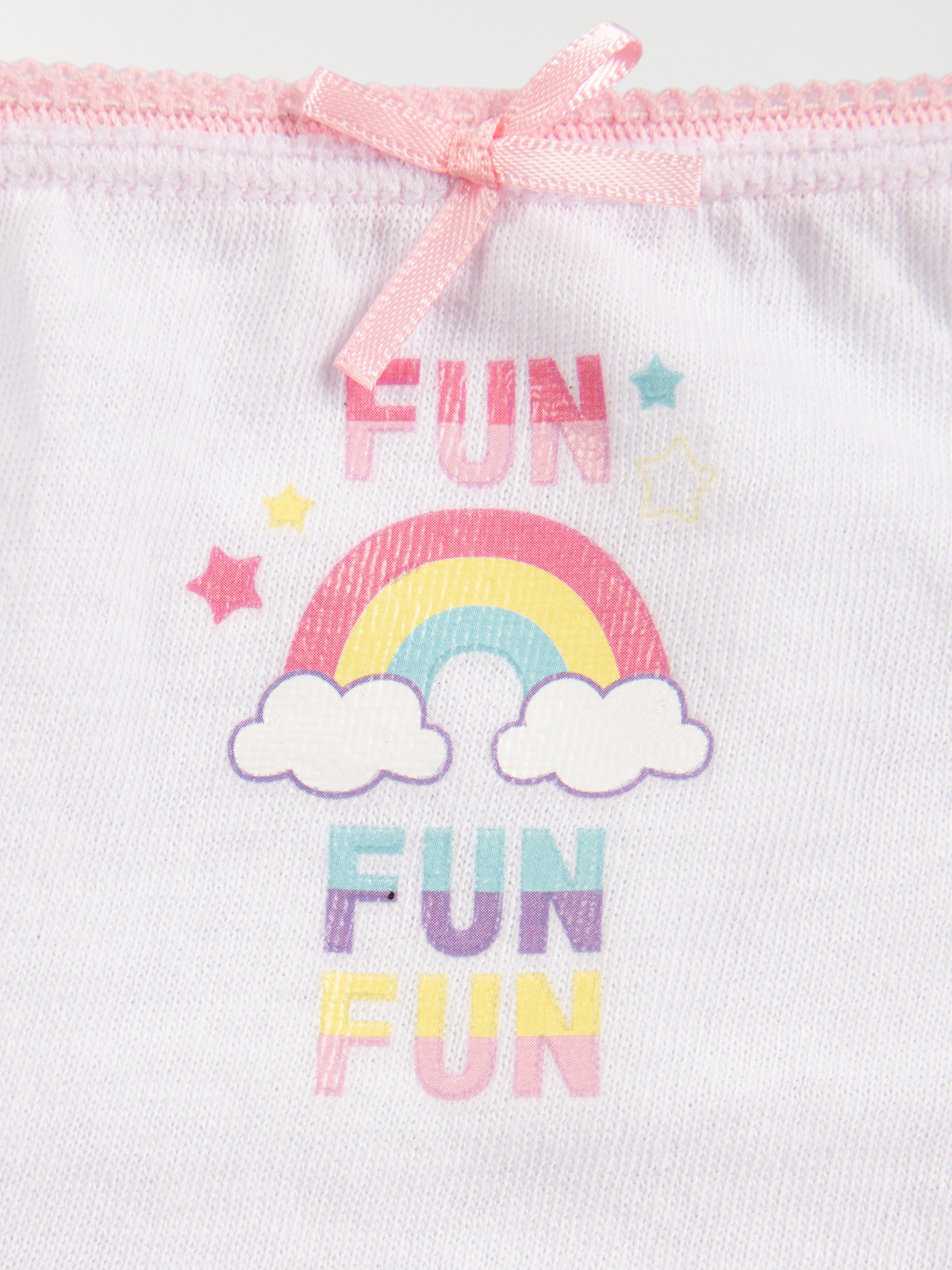 Lot de 5 slips arc-en-ciel fille Lot de 5 slips arc-en-ciel fille