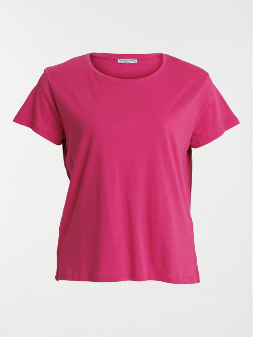 T-shirt col rond grande...
