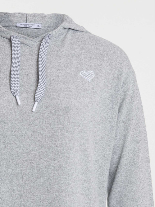 Sweat coeur brodé grande...