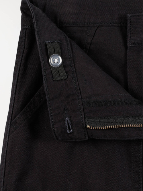 Pantalon cargo noir fille (XXS-M)