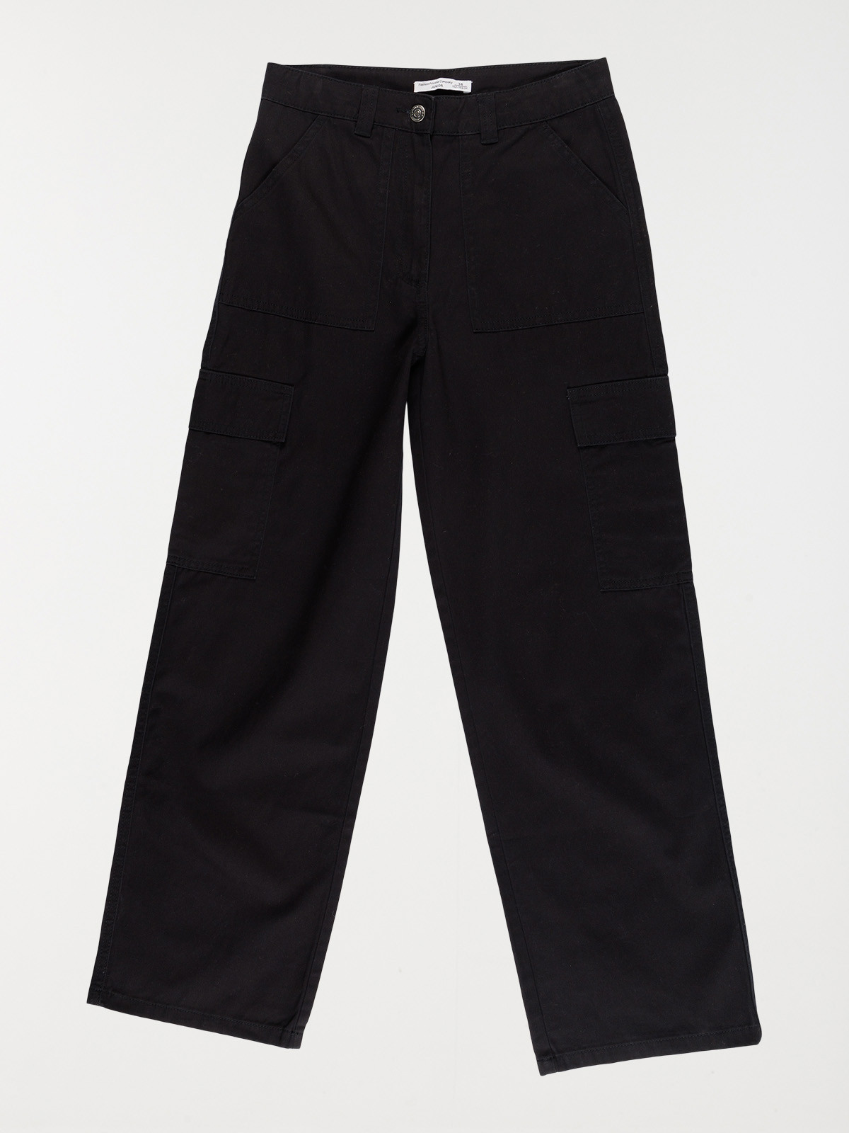 Pantalon cargo noir fille (XXS-M)