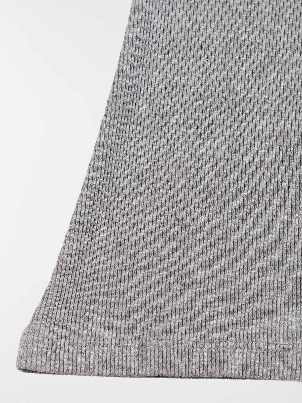 Legging évasé gris chiné fille (3-12A)