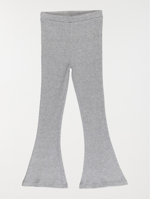 Legging évasé gris chiné fille (3-12A)
